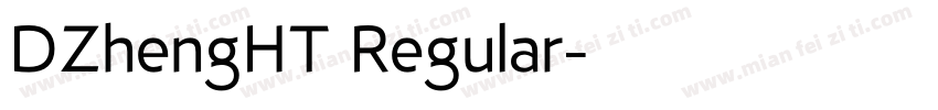 DZhengHT Regular字体转换